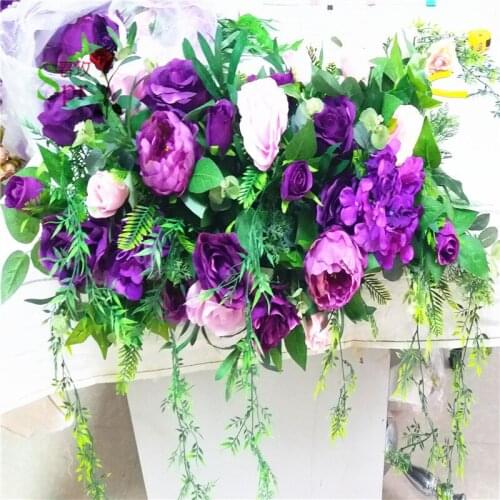 SPR 2M/lot wedding small road lead flower wall stage backdrop decorative wholesale artificial flower