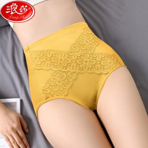 2Pcs/set High Waist Panties Women Cotton Sexy Briefs Underwear Body Shaper Breathable Comfort Soft Underpants Female Intimates