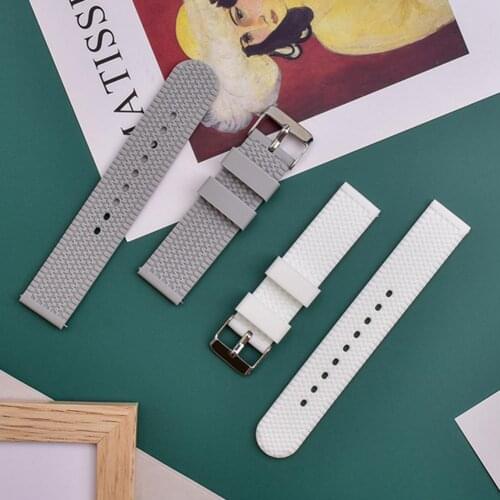 Universal 20mm Tire Tread Waterproof Silicone Watch Band Strap Replacement for Apple ремешок для смарт часов