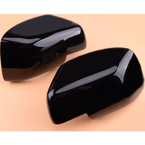 1 Pair ABS Black Rearview Side Wing Mirror Cover Fit For Land Rover Discovery Freelander Range Rover Sport