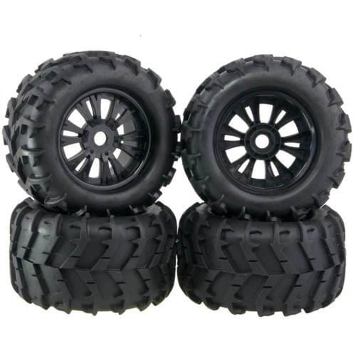 4pcs/set Bigfoot tires 150*80MM Rubber Sponge Tyre Rim Wheel Hex 17MM For RC 1/8 HSP 94083 94087 Off Road Monster Truck