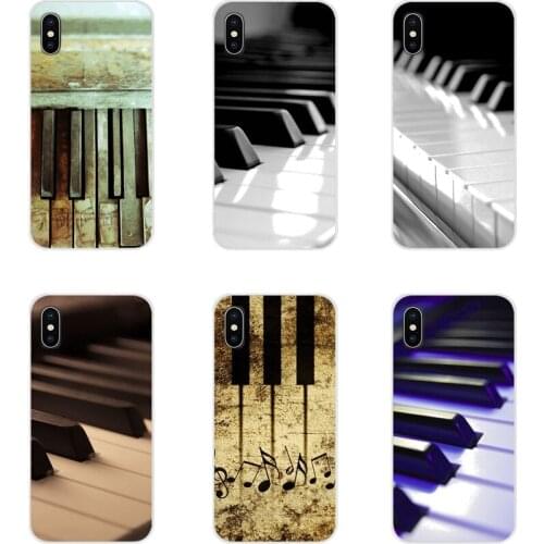 Accessories Phone Cases Covers For Xiaomi Redmi Note 3 4 5 6 7 8 Pro Mi Max Mix 2 3 2S Pocophone F1 Piano Key Music