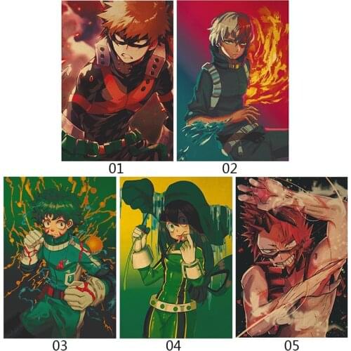 5D DIY Diamond Painting My Hero Academia Scroll Painting Japanese Anime Diamond Embroidery Cross Stitch Mosaic Art Decor Gift