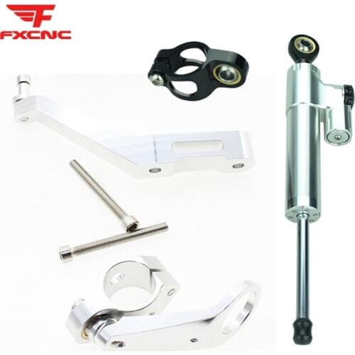For Honda CBR954RR 2002 - 2003 k2 k3 CNC Aluminum Motorcycle Stabilizer Damper Steering Mount Bracket Holder Support Kit Set