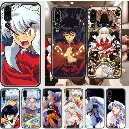 Anime Inuysha Sesshoumar Phone case For Huawei P Mate P10 P20 P30 P40 10 20 Smart Z Pro Lite 2019 black pretty waterproof art