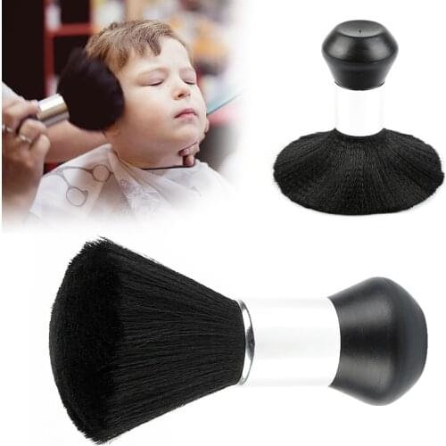 1PC Black Soft Neck Brush Face Duster Dispencer Brushes Hair Brush Hairdresser Salon Hairdressers Styling Make Tools