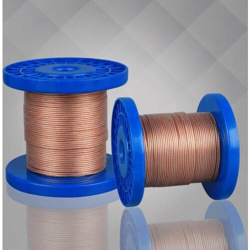 D72 Earphone-Cable 6N OCC Copper Foil Wire and Silver-Plated Hybrid 21AWG High-performance Upgrade DIY Bulk Wire