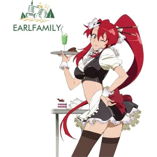 EARLFAMILY 13cm x 8.5cm for Tengen Toppa Gurren Lagann RV Car Assessoires Stickers Creativite Air Conditioner Decal Laptop Decor