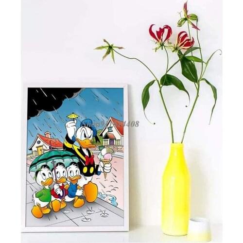 Canvas Painting Disney Wall Art Posters Prints Classic Anime Cartoon Donald Duck Lilo&Stitch Picture Kids Living Room Home Decor