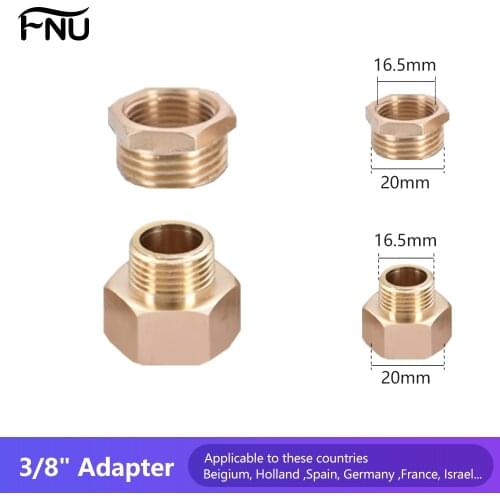 Brass 1/2" to 3/8" T-adapter Valve for Bathroom Shower Head Diverter Bath Handheld Toilet Bidet Sprayer Set Dls HOmeful