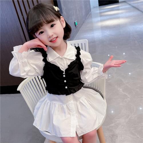 Spring Autumn Girls 2 Pcs Set Baby Sweat Shirt + Pants Kids Tracksuits Children Activewear Heart Print Cotton 2 To 7 Yrs