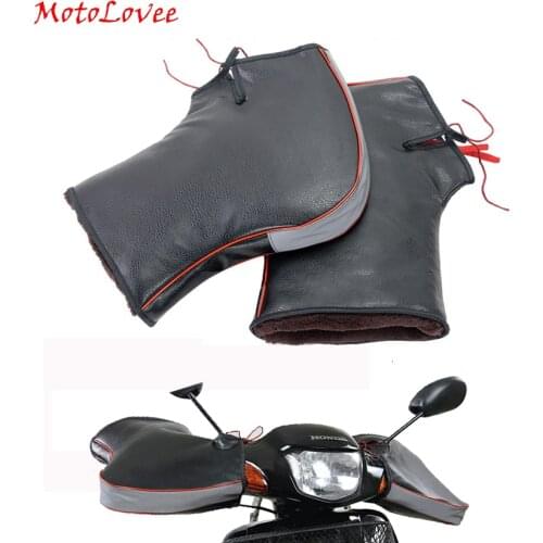 MotoLovee High Quality Waterproof Motorcycle Gloves Winter Thicken Warmer Motorbike Handlebar Keep Warm Motobike Cover Muffs