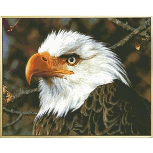 Eagle Animal Patterns Cross Stitch Kits Printed Canvas Embroidery Needlework Sets 11CT 14CT DIY Handmade Crafts Home Decorations