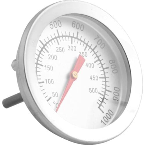Stainless Steel Barbecue BBQ Smoker Grill Thermometer Temperature Gauge