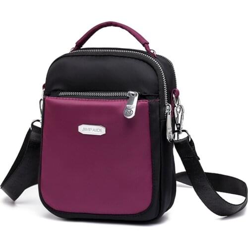 2021 New Women Handbags Waterproof Nylon Shoulder Bag Fresh and Elegant Ladies Small Shoulder Bag Wear-resistant Earphone Hole