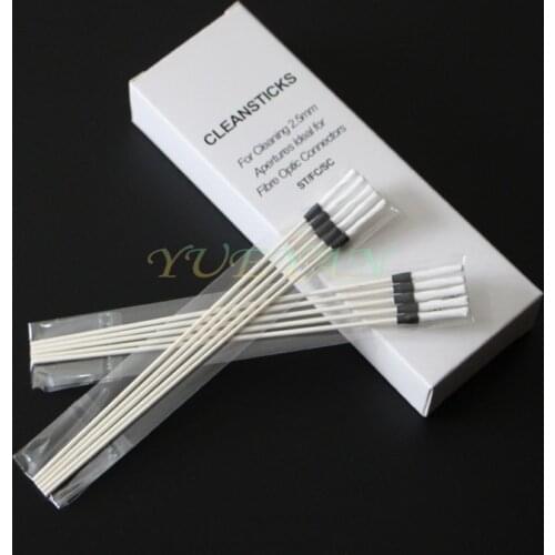 100PCS/bag Original 1.25mm fiber optic cleaning Sticks rod LC MU Fiber Optic Connector Cleaner rod