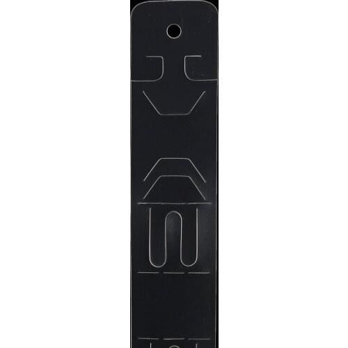 Plastic hanging food pouch organizer hook strip