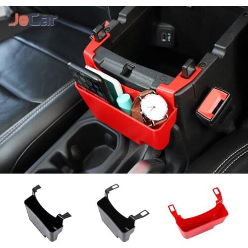 The Armrest Box Outside Storage Box Cover Organizer Storage Boxes For Jeep Wrangler JL 2018 Up Car ​Accessories