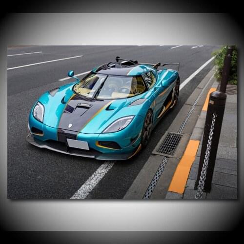 Koenigsegg Agera RSR Supercar Posters Canvas Wall Art Modern Paintings Picture Prints for Living Room Decor