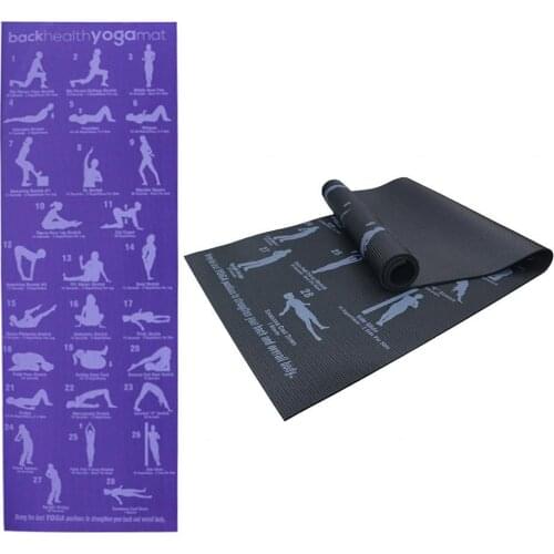 6mm PVC Anti-slip Carpet Fitness Gymnastics Position Picture Back Pose Yoga Mat