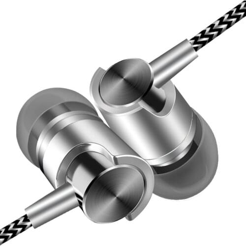 3.5mm Wired Earphone With Mic Sports Bass Stereo Headset In-ear Volume Control Hands Free Headphone For Smart Phone