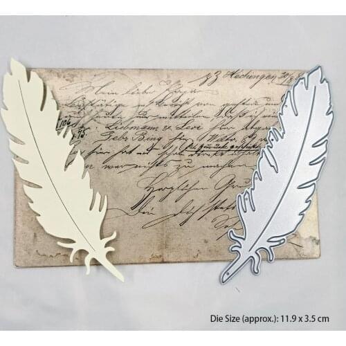 Scrapbooking Cutting Dies Diy Craft Mold Templates Stencil Crafts Feather Dies Scrapbooking Paper Embossing Card Making Tools