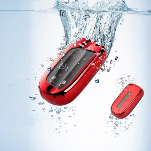 Car Key Cover Ring TPU Car Key For Jeep Chrysler Grand Freemont Cherokee 300C Renegade Fiat 2018 2019 Keychain Protection