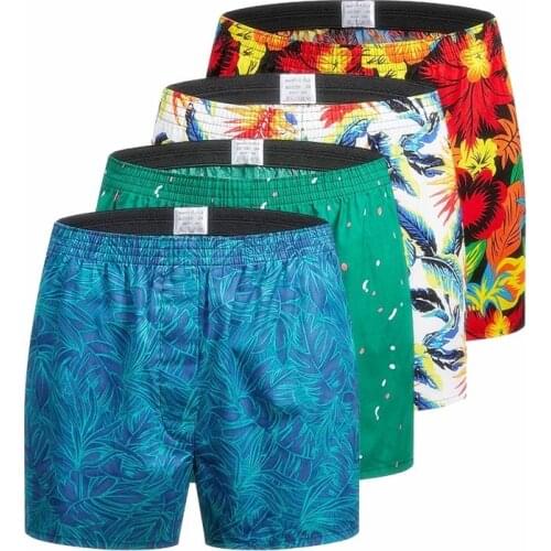 5pcs/lot Men boxer shorts Seamless White Mens Printed Boxers Nylon Spandex underpants Male Panties Ice Silk Cute Mens Underwear