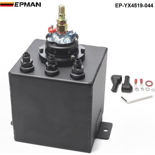 Universal 2L Aluminium Oil Catch Tank/Fuel Cell/Fuel Tank/Fuel Can with 044 Fuel Pump EP-YX4519-044