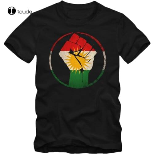 High Quality Kurdistan Logo Graphic Tee Cool Tops O Neck T Shirts For Men Tee Shirt