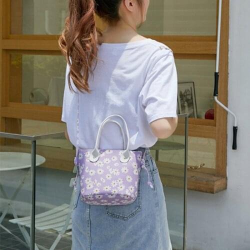2021 summer autumn Womens Shoulder Bag daisy bucket bag diagonal portable lady Handbag Casual Vintage Purse Cloth For Girls