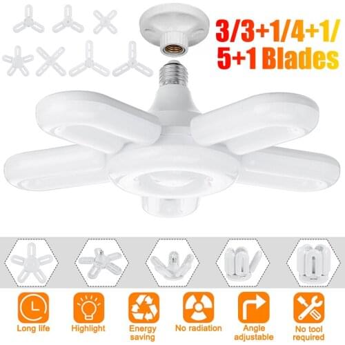 45W Industrial Lighting Workshop Lamp E27 LED Bulb Super Bright 3/4/5 Leaf LED Garage Lighting AC170-265V High Bay Light