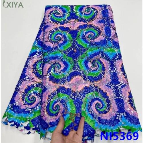 Latest African Cord Lace Fabric High Quality Lace Embroidery French Tissue Guipure Lace Fabric for Party Wedding Sew NI5369