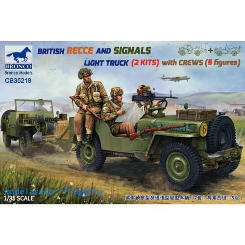 BRONCO CB35218 1/35 British Recce and Signals Lighyt Track with Crews
