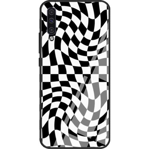 Crazy Checks For Samsung A21S A20e A10 A20 A30 A50 A70 A31 A51 A71 A12 A52 A72 A32 Tempered Glass Case