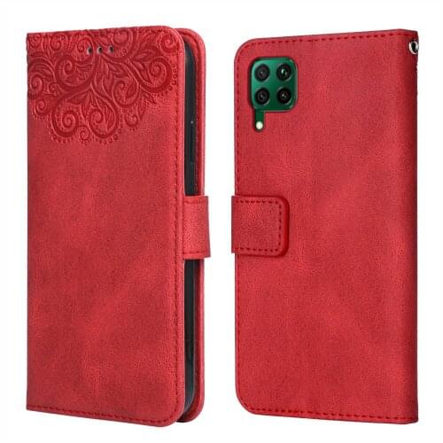 For Huawei Nova 6 SE Flower Embossing Case JNY-AL10 JNY-TL10 6.4''Wallet Flip Leather Case for Huawei Nova6 SE Cover