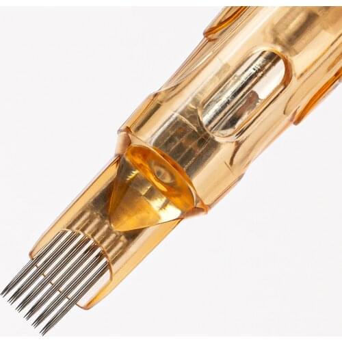 EZ V Select Cartridge Tattoo Needles Round Shader- Flat Cartridges needles #10 0.30 Wider Smoother Colour Application 20 PCS/Box