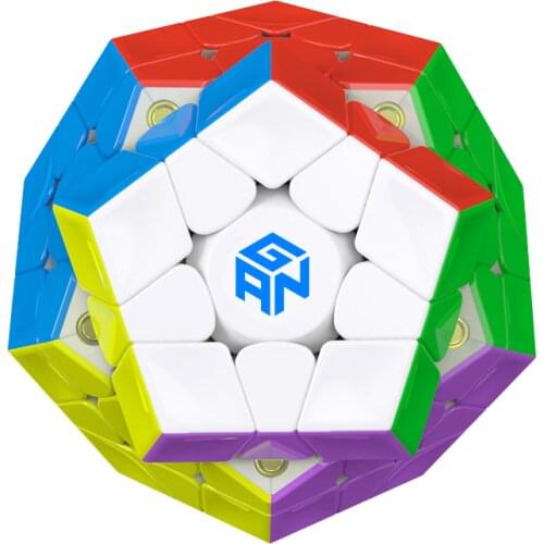 GAN mega M megaminxeds magnetic gancube 12 faces Magic cube dodecahedron professional megamin x speed cubo Magico education toys