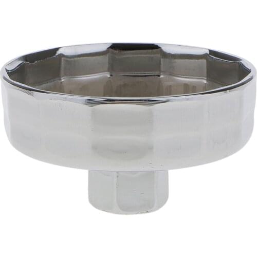 74mm 14 Flutes Oil Filter Wrench Removal Cap Tool Socket 903 Type Universal Fits Stainless Steel Heavy Duty Good Performance