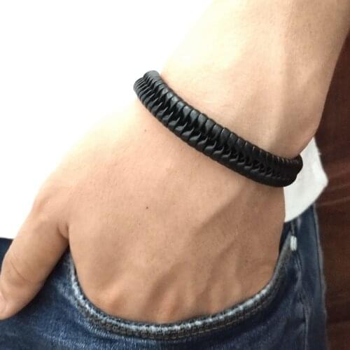 Hot sell 100% hand-woven Fashion Jewelry Wrap multilayer Leather Braided Rope Wristband men bracelets & bangles for women