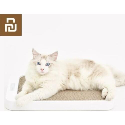 Homerun Cat Scratching Board Smart Scale Corrugated Cat Paw Pads with High Precision Weighing Function Cat Grinding Paw Weighing