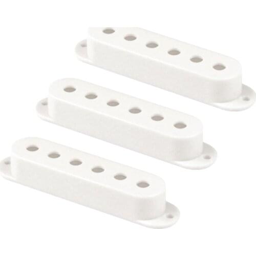 NEW 3pcs Guitar Single Coil Pickup Covers White 48/50/52mm For ST Style Electric Guitar