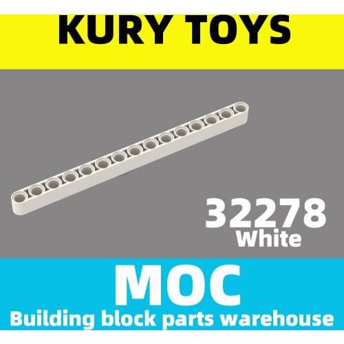 Kury Toys DIY MOC For 32278 Building block parts For Technic, Liftarm 1 x 15 Thick For Technic Liftarm