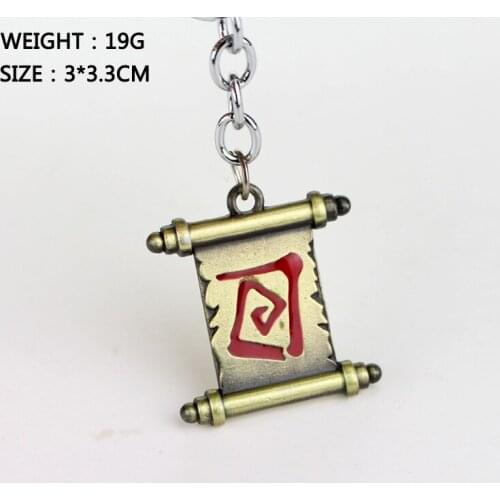 New DOTA2 Dota 2 Transfer Reel Keychain Pendant Auto Accessories Gifts for Friends