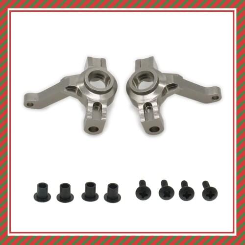 2PCS Alloy Left&Right Steering Hub Carrier Blocks Upright Set For 1/10 Hsp Rock Crawler 94180 Hi-Speed 180002 RCAWD