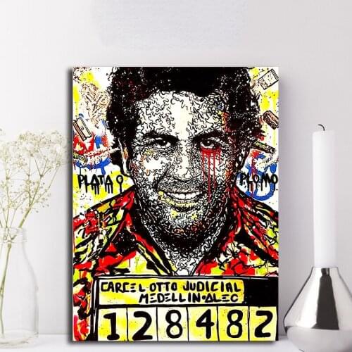 Pablo Escobar Alec Monopolyingly Canvas Prints Picture Modular Paintings for Living Room Poster on The Wall Home Decoration