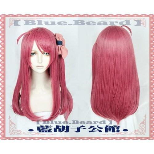 Anime ZOMBIE LAND SAGA Sakura Minamoto Cosplay Wig Halloween 60cm Long Straight Hair Wig + Wig Cap