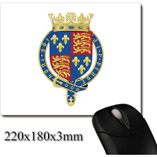 British royal symbol printed Heavy weaving anti-slip rubber pad office mouse pad Coaster Party favor gifts 220x180x3mm
