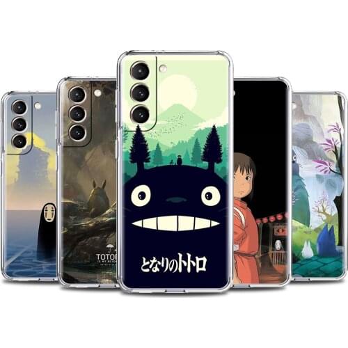Clear Shockproof Cover For Samsung Galaxy Note 20 Ultra 10 Plus Lite 9 8 M31 M30S M51 M11 Soft Phone Case Japan Anime Tototro