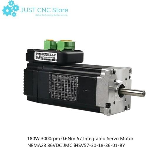 JMC NEMA 23 servo motor 180W 3000rpm 0.6Nm 57 Integrated 36VDC iHSV57-30-18-36-01-BY